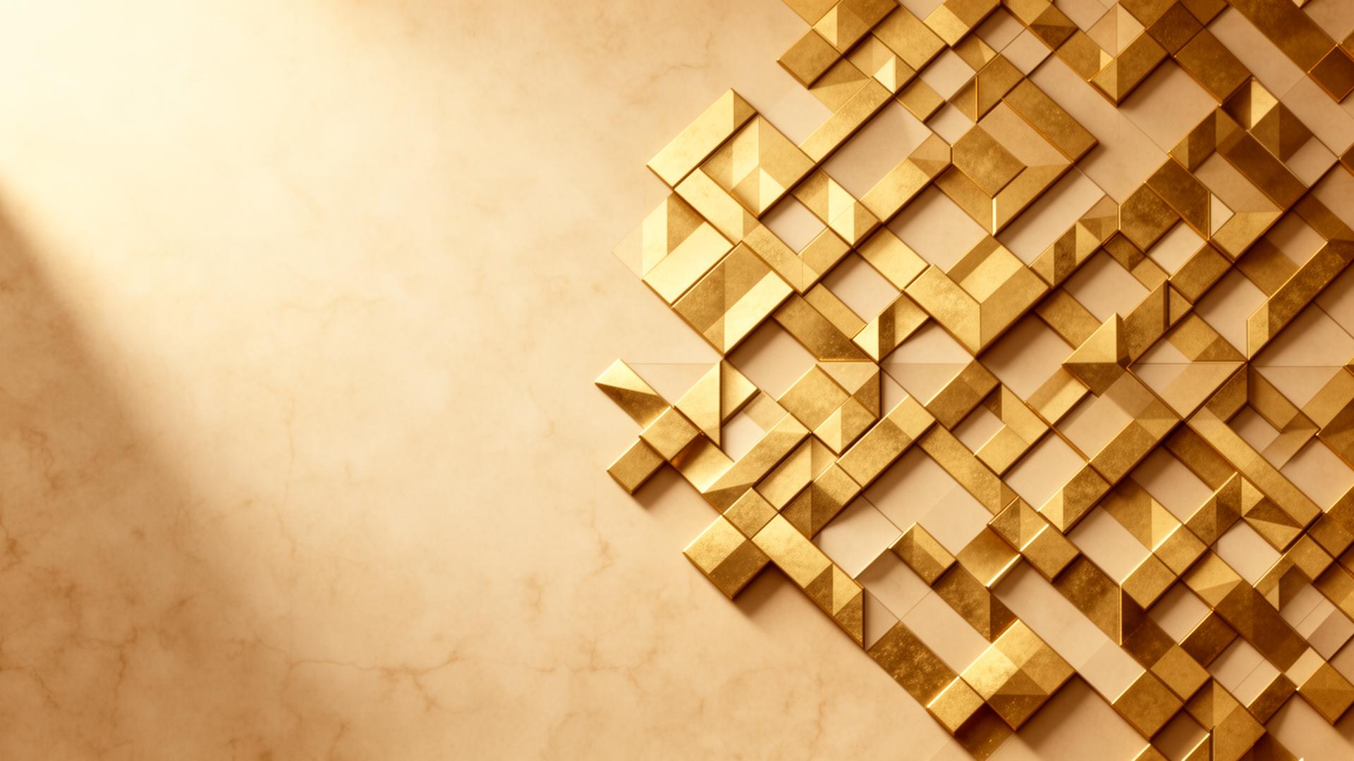 Close-up of carved Islamic geometric stone pattern in warm light